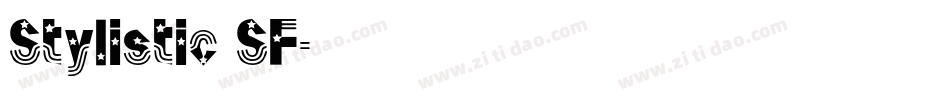 Stylistic SF字体转换